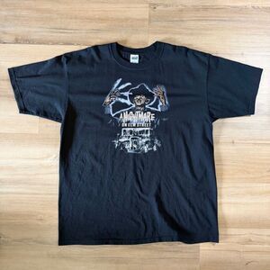 Vintage A Nightmare On Elm Street Freddy Kruger Black Shirt Size 2X Horror Film